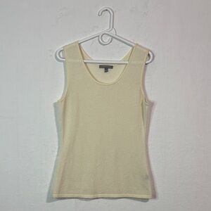 Neiman Marcus Light Cream Tank Top